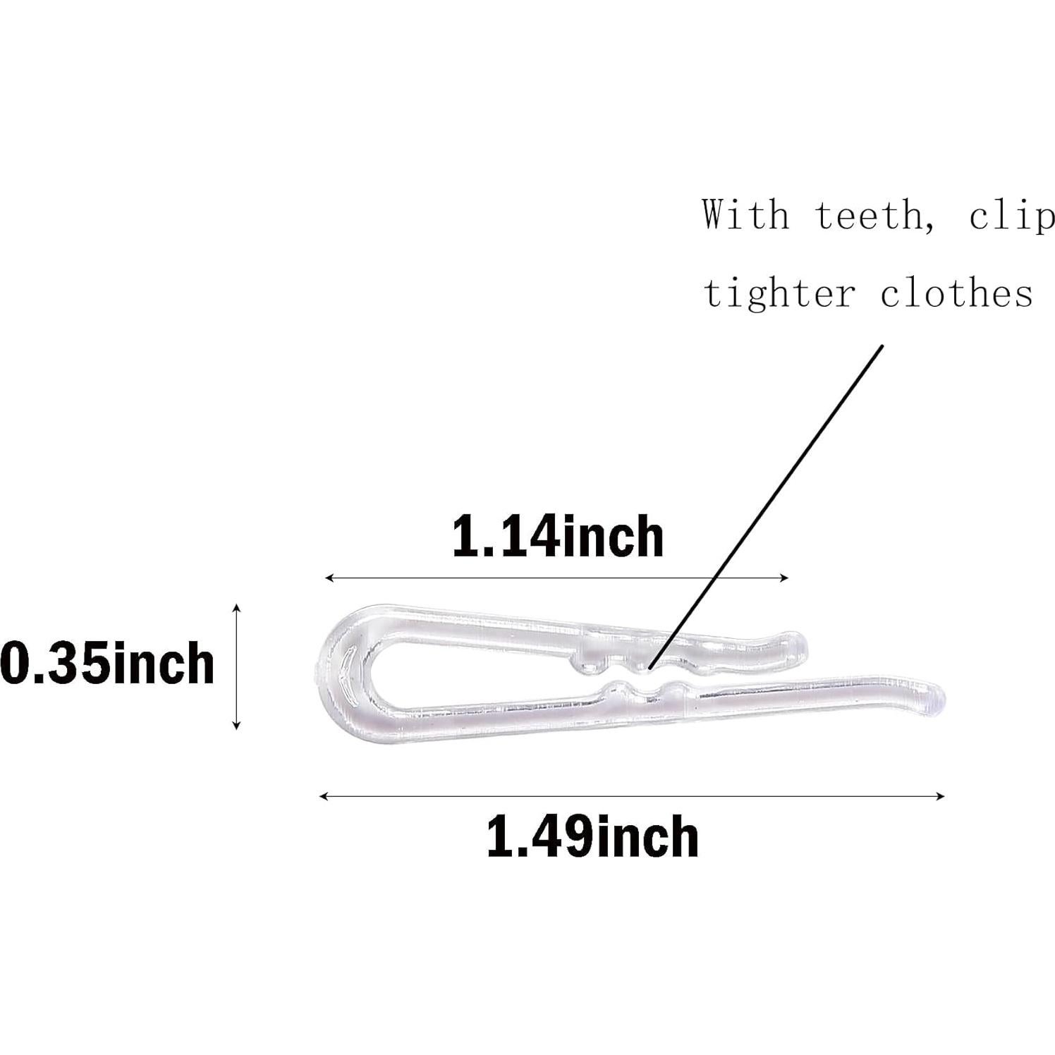 850 Clips de Cocodrilo Transparentes Jsehchya para Costura
