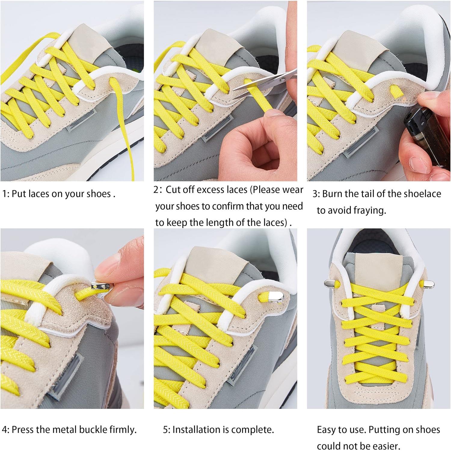 Cordoneras Elásticas Sin Atar Hstgaga 120 cm Verde Militar