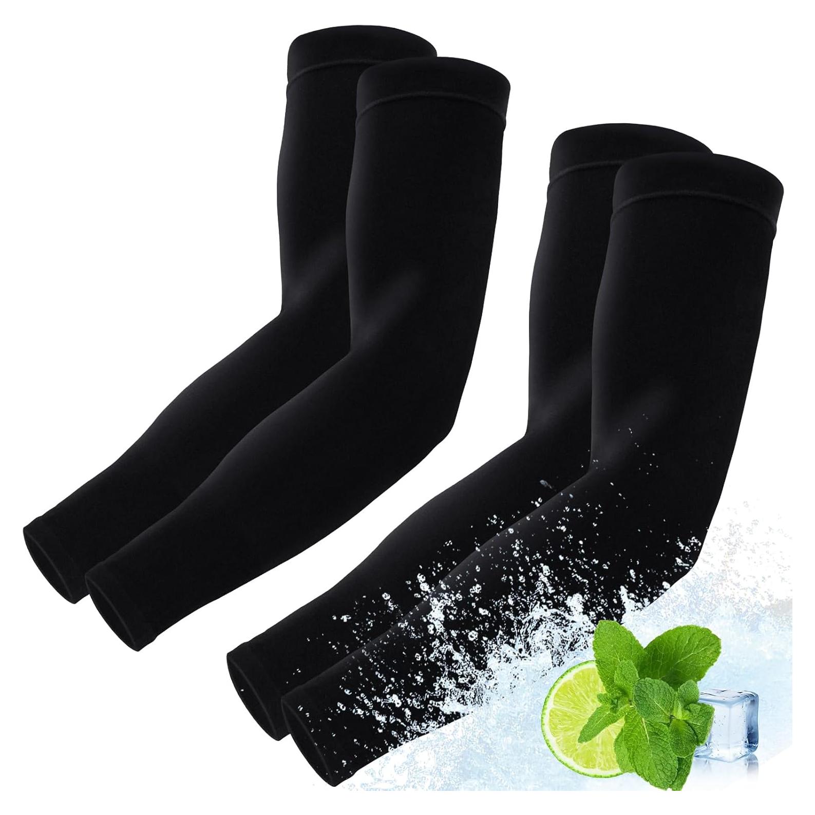 Arm Sleeves Cooling Sports Sleeve Arm Compression Sleeve UV Sun Protection UPF 50 Tattoo Cover Up for Outdoor