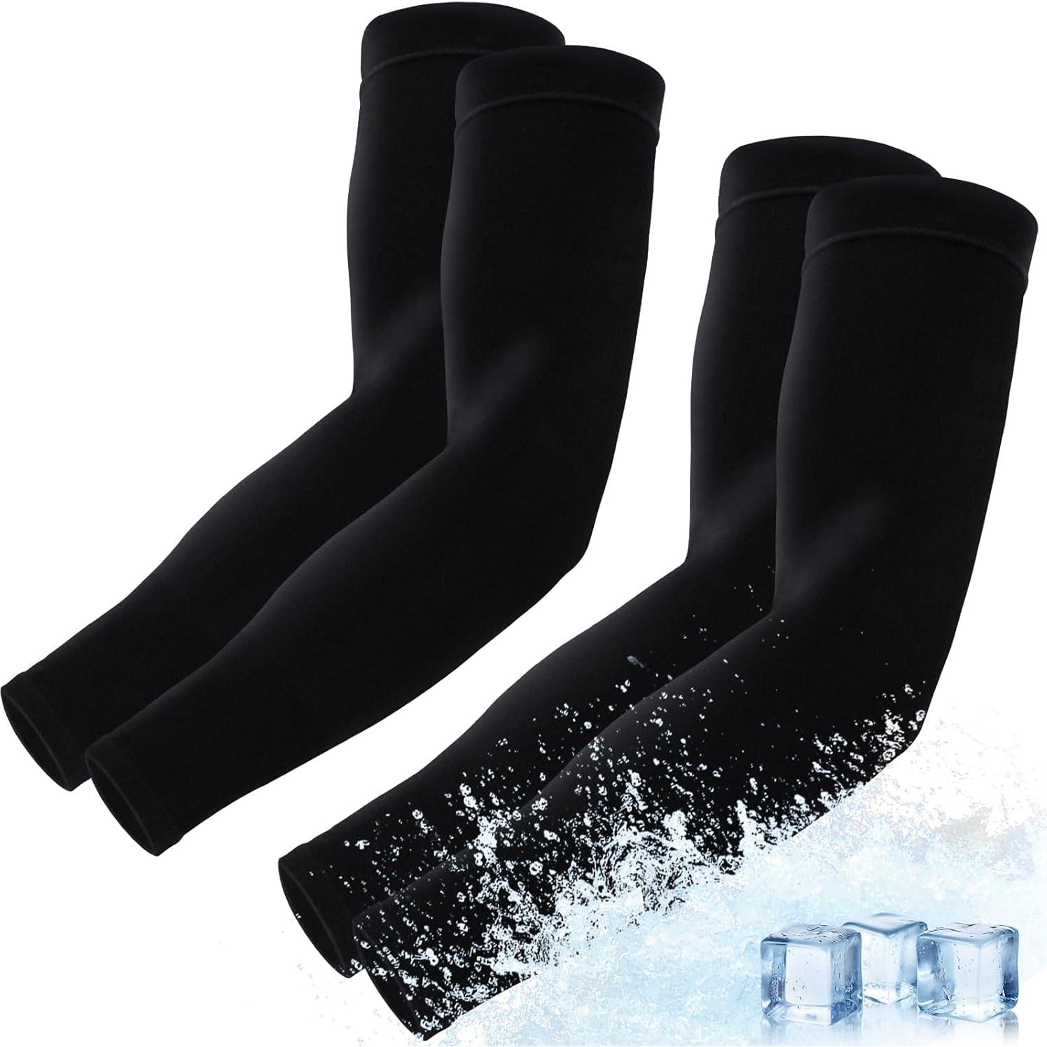 Arm Sleeves Cooling Sports Sleeve Arm Compression Sleeve UV Sun Protection UPF 50 Tattoo Cover Up for Outdoor