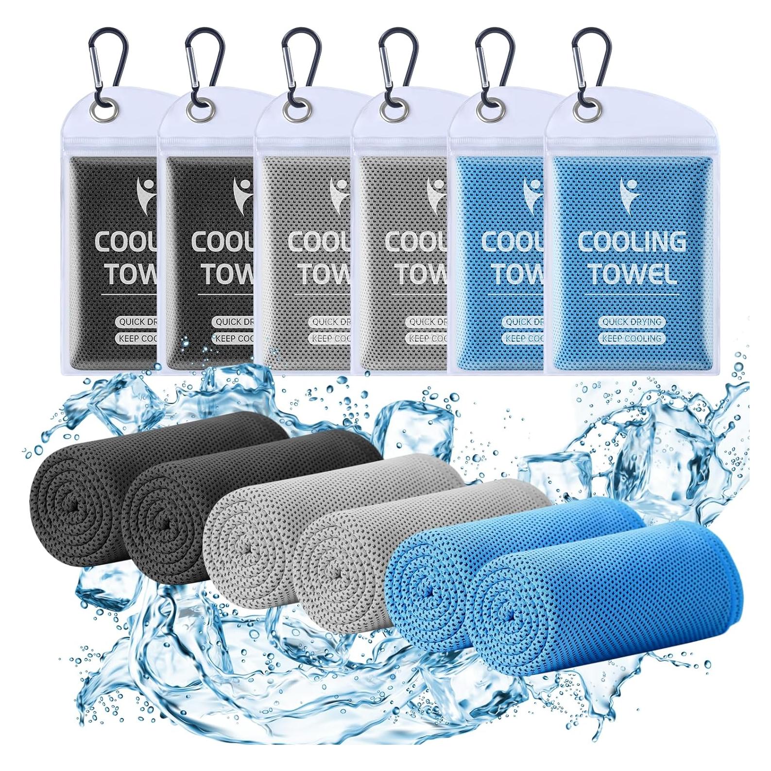 Toallas Enfriadoras Clothirily 6 Piezas 101.6x30.5cm Transpirables