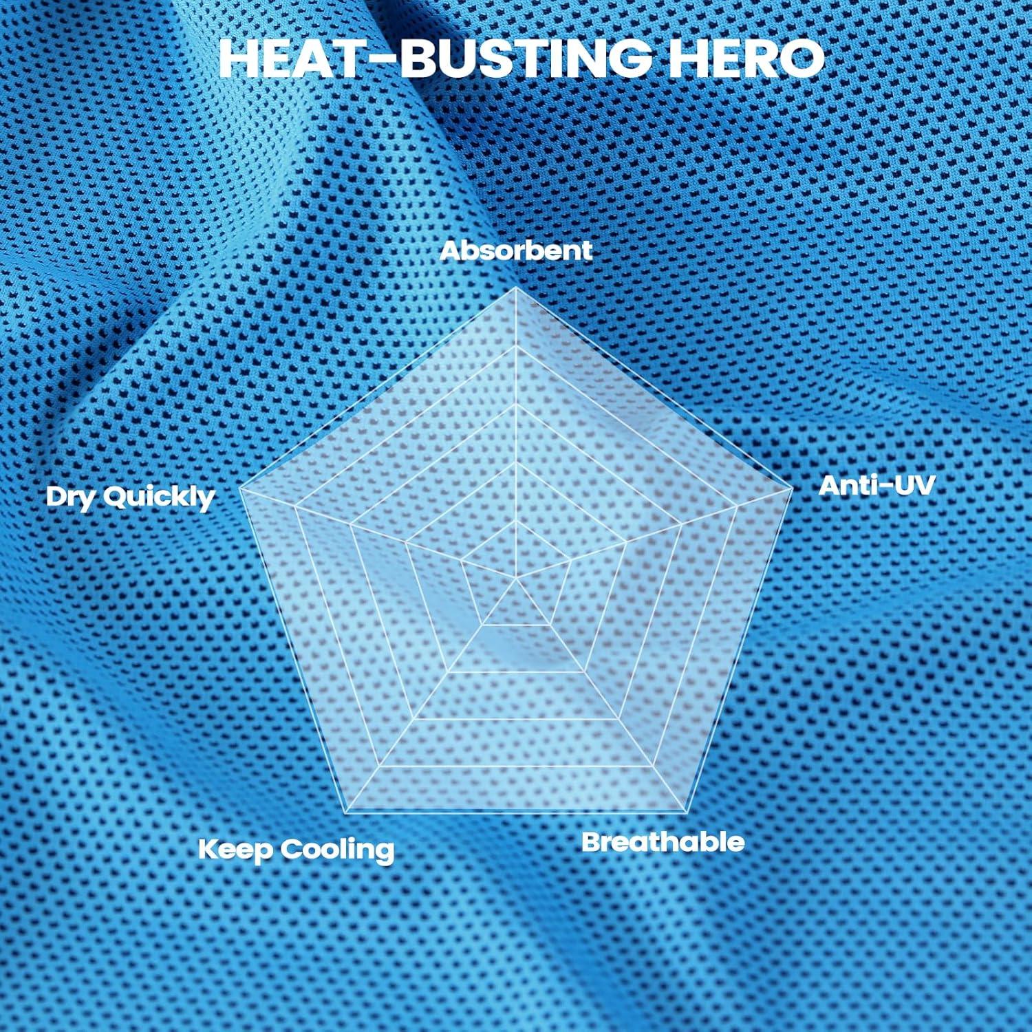 Toallas Enfriadoras Clothirily 6 Piezas 101.6x30.5cm Transpirables