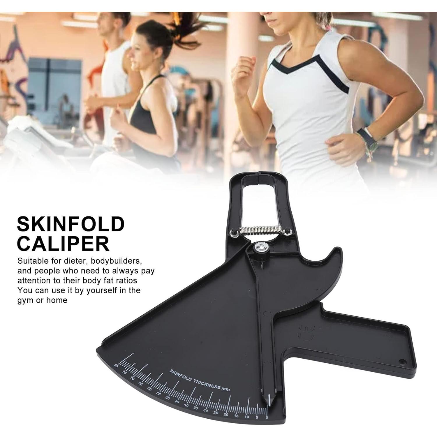 Calibrador de Grasa Corporal ZJchao Plegable 24x20cm Negro