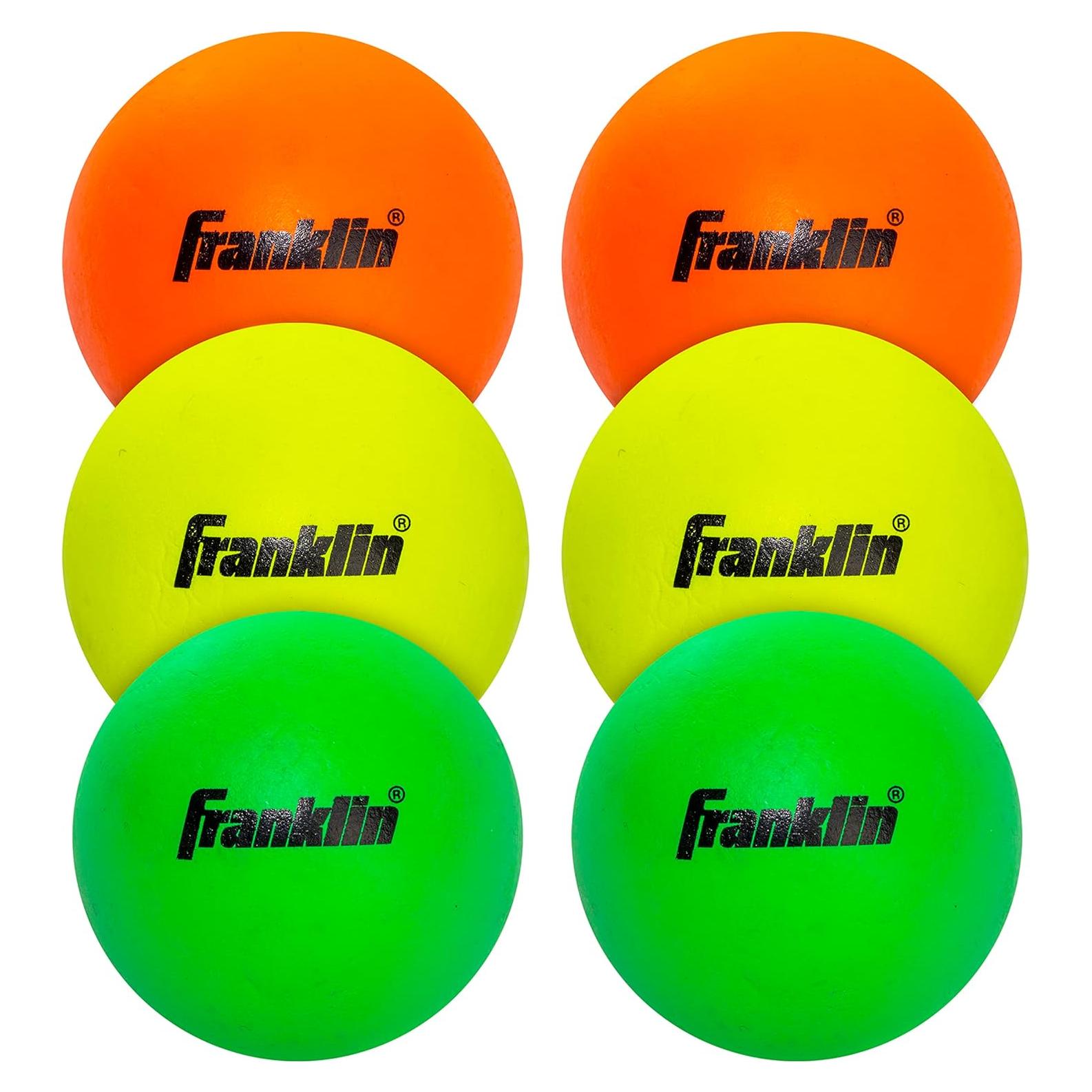 Pelotas de Lacrosse Franklin Sports - Paquete de 6 para Niños