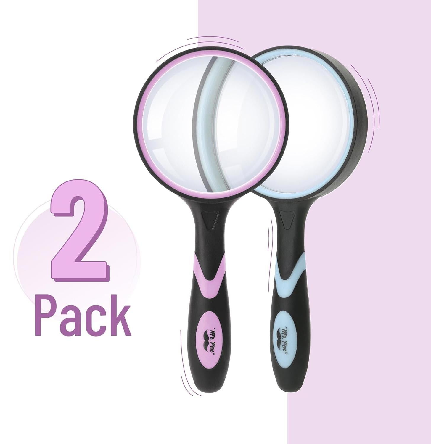 Lupa de Mano Mr. Pen 5X - Paquete de 2 Unidades, Vidrio