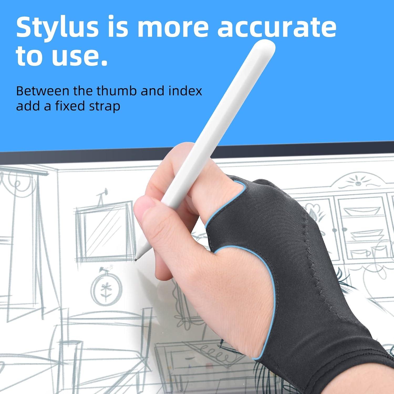 Guante de Dibujo GUUGEI para Tableta Táctil - Paquete de 4