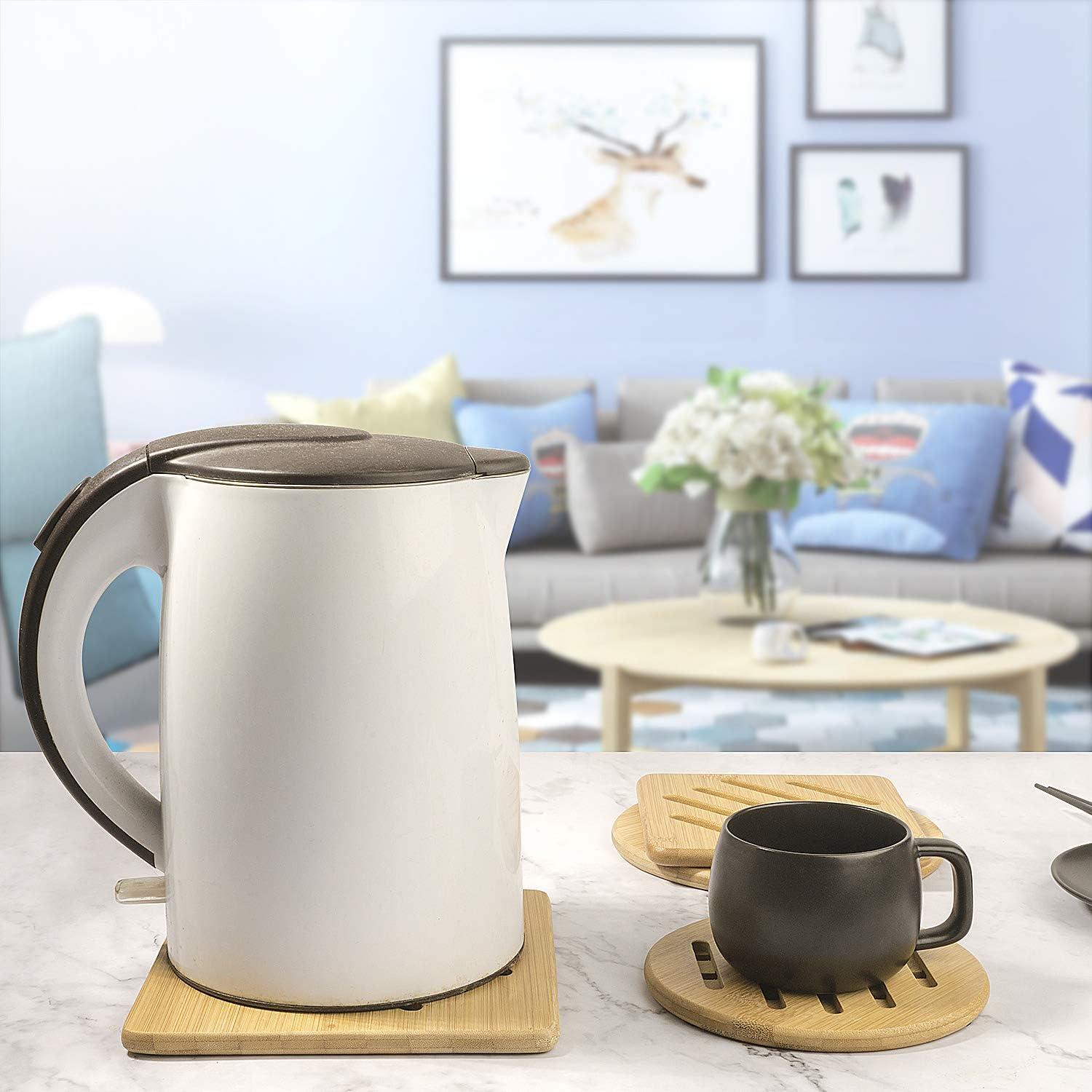 Juego de 4 Alfombrillas de Bambú Antideslizantes alfto