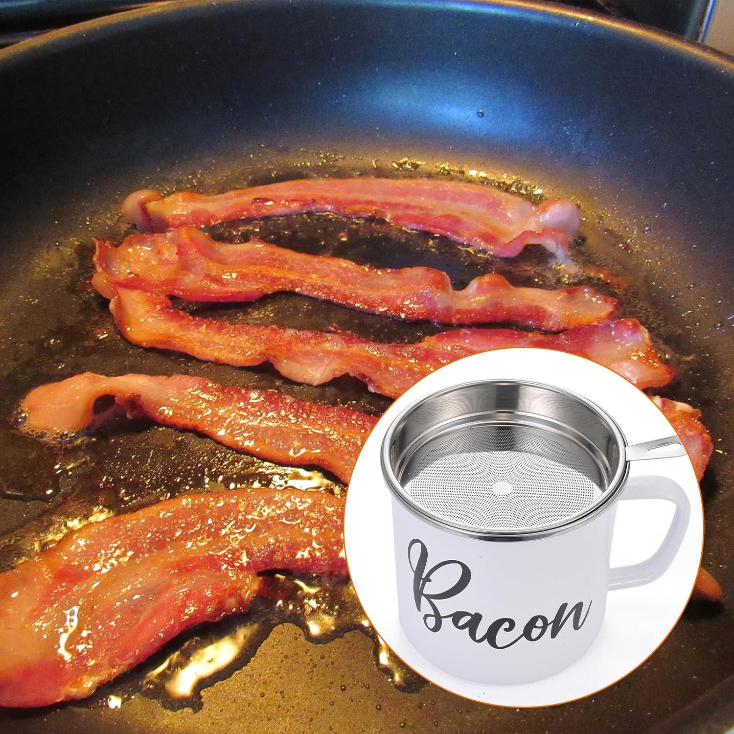 Contenedor de Grasa de Tocino Fondpen 1.36L con Colador y Espátula