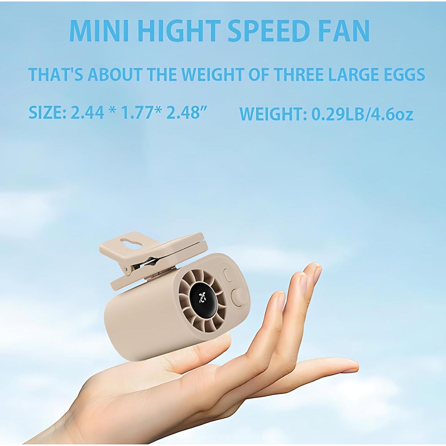 Ventilador Portátil STONEBROOK AR-29 Mini Clip-on 100 Velocidades