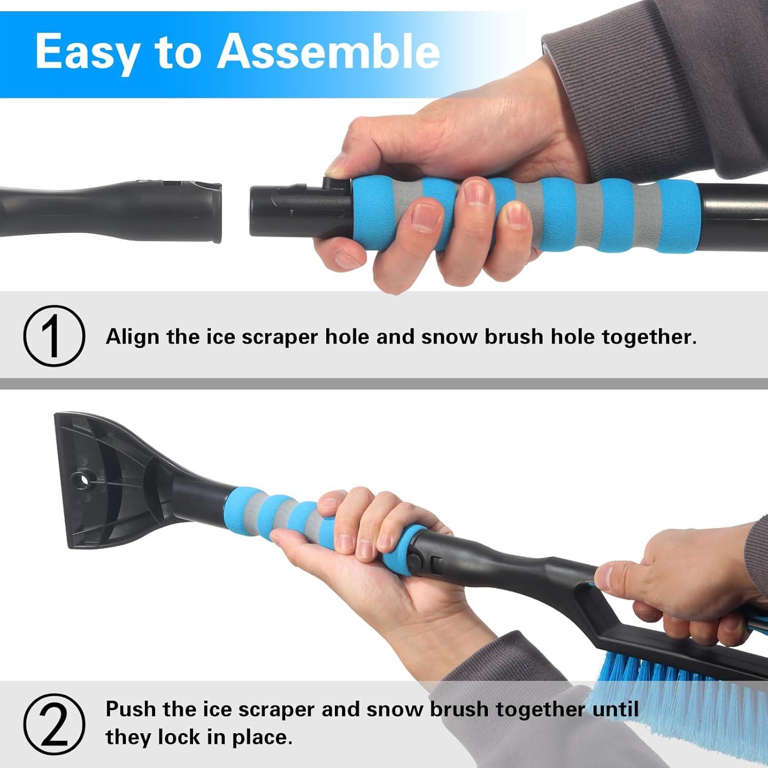 Cepillo de Nieve y Raspador de Hielo LoyaGour SBB-1 2 en 1