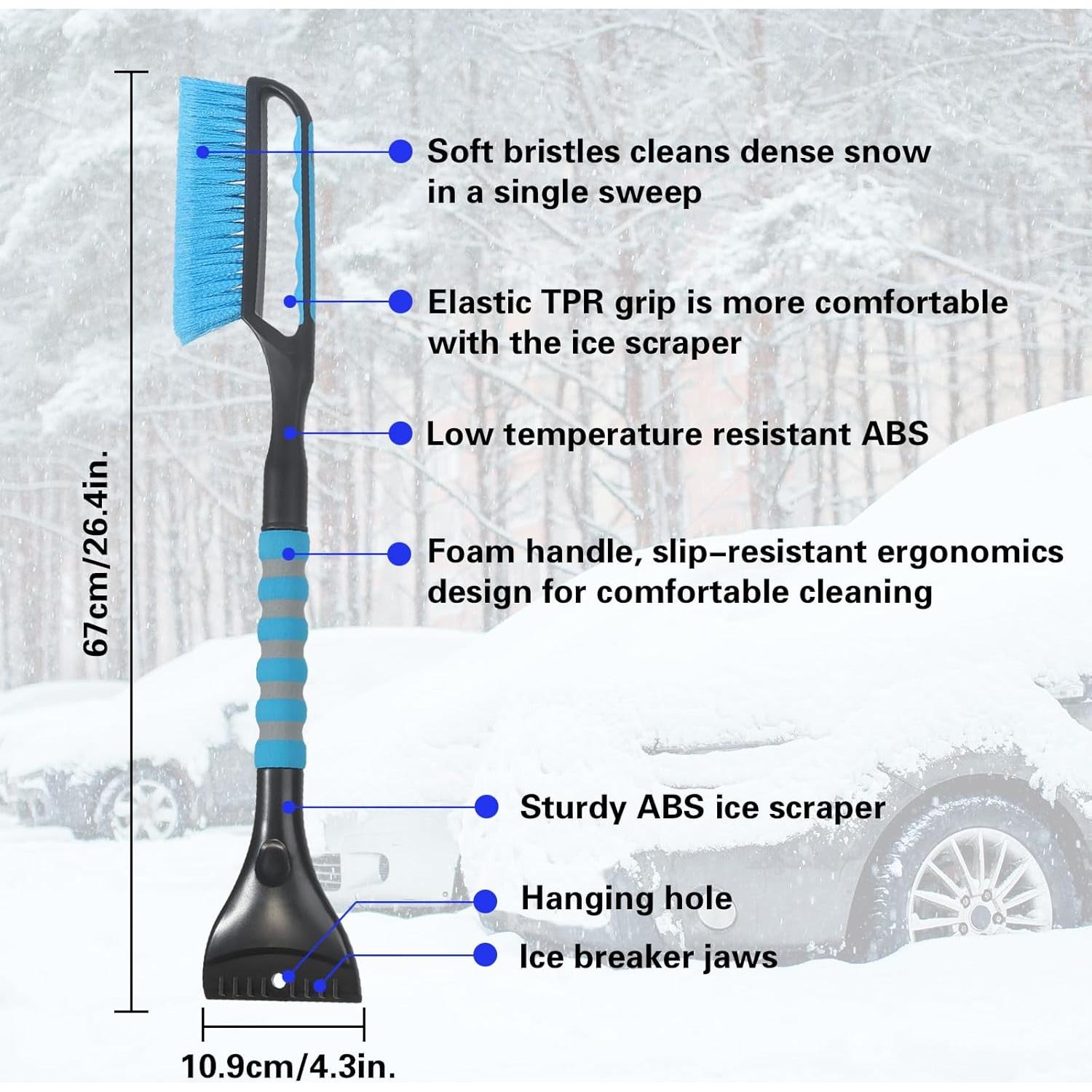 Cepillo de Nieve y Raspador de Hielo LoyaGour SBB-1 2 en 1