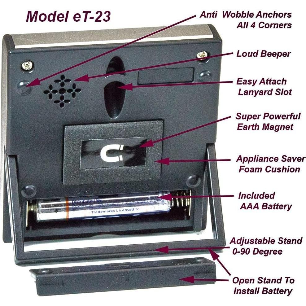 Temporizador Digital de Cocina eTradewinds eT-23 Acero Inoxidable