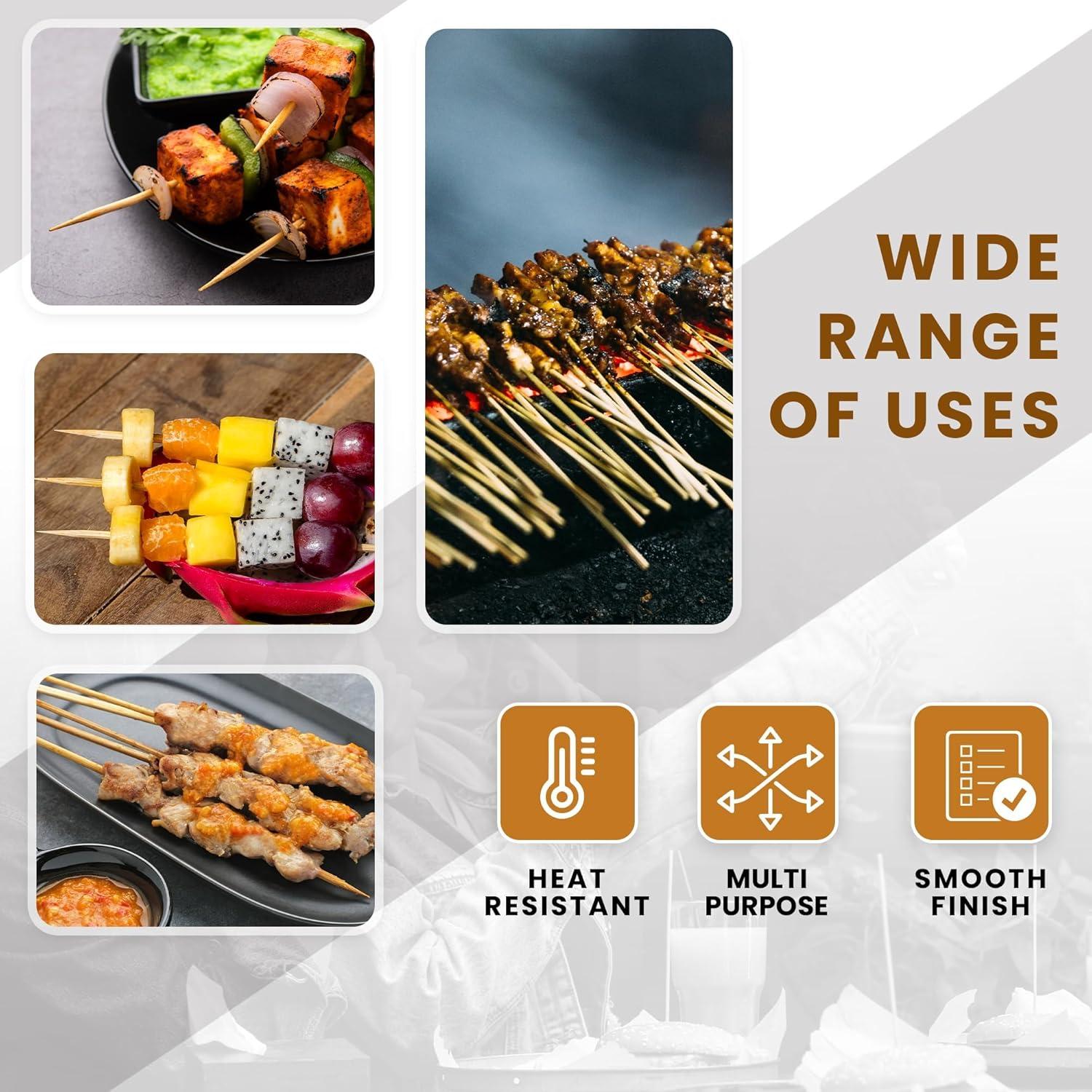 Palitos de Bambú DecorRack 15.24 cm - 100 Unidades para BBQ