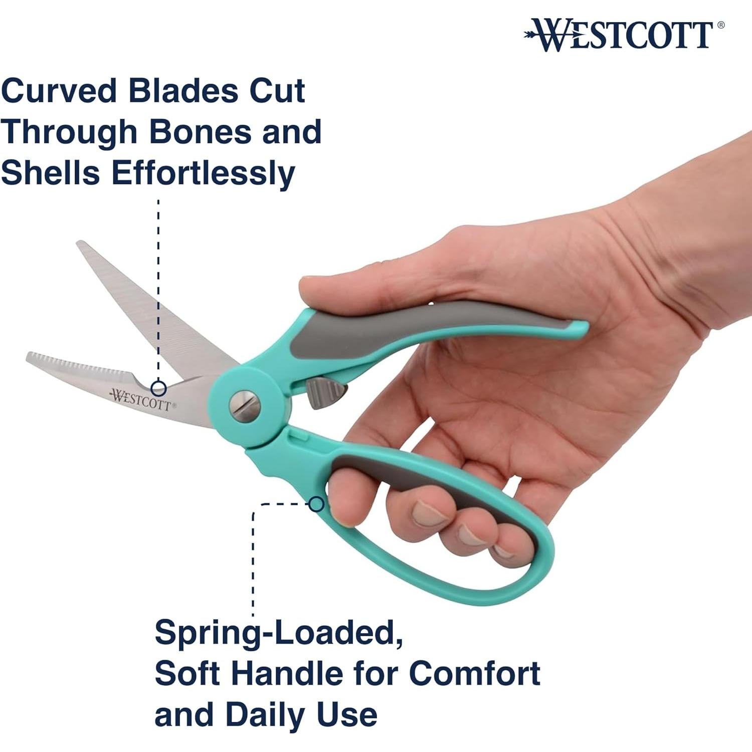 Tijeras de Cocina Westcott de Titanio 4pk - Versátiles y Duraderas