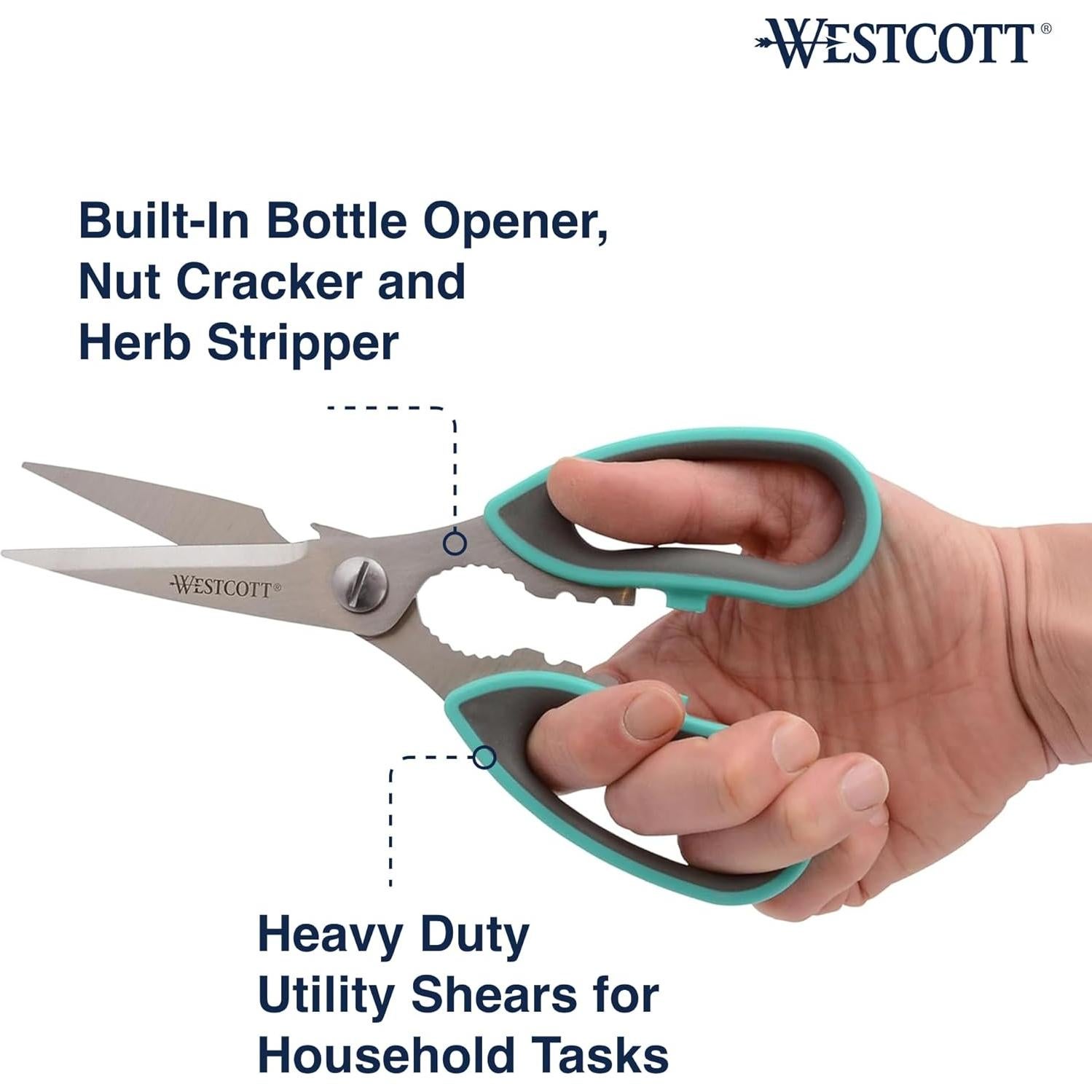 Tijeras de Cocina Westcott de Titanio 4pk - Versátiles y Duraderas