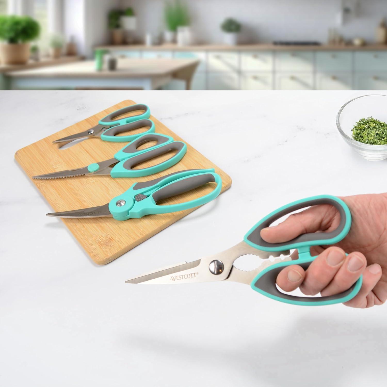 Tijeras de Cocina Westcott de Titanio 4pk - Versátiles y Duraderas