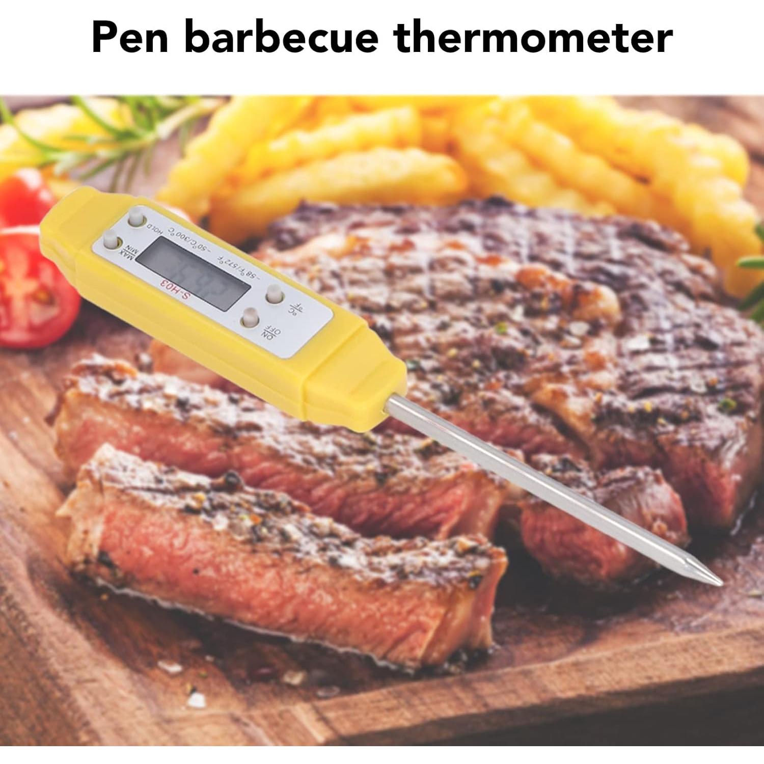 Termómetro Digital de Cocina Tbest Amarillo Alta Precisión