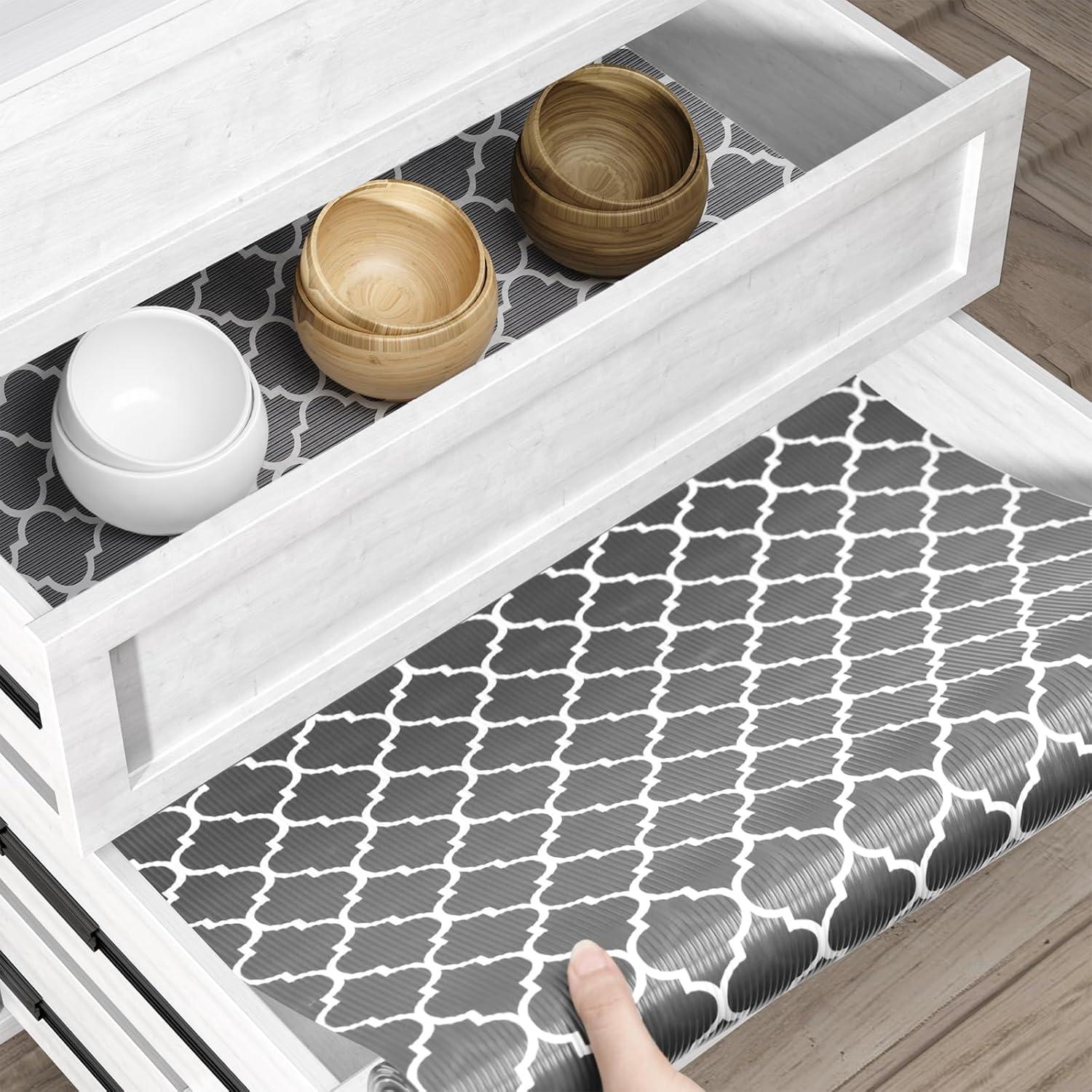 Forro Antideslizante de Estante y Cajón CLENAT 30x300 cm Gris