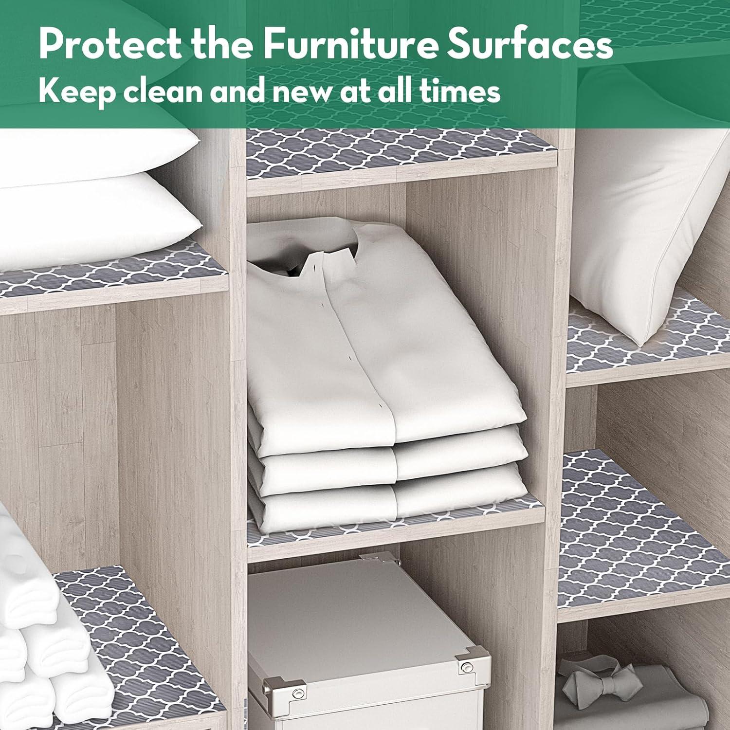 Forro Antideslizante de Estante y Cajón CLENAT 30x300 cm Gris