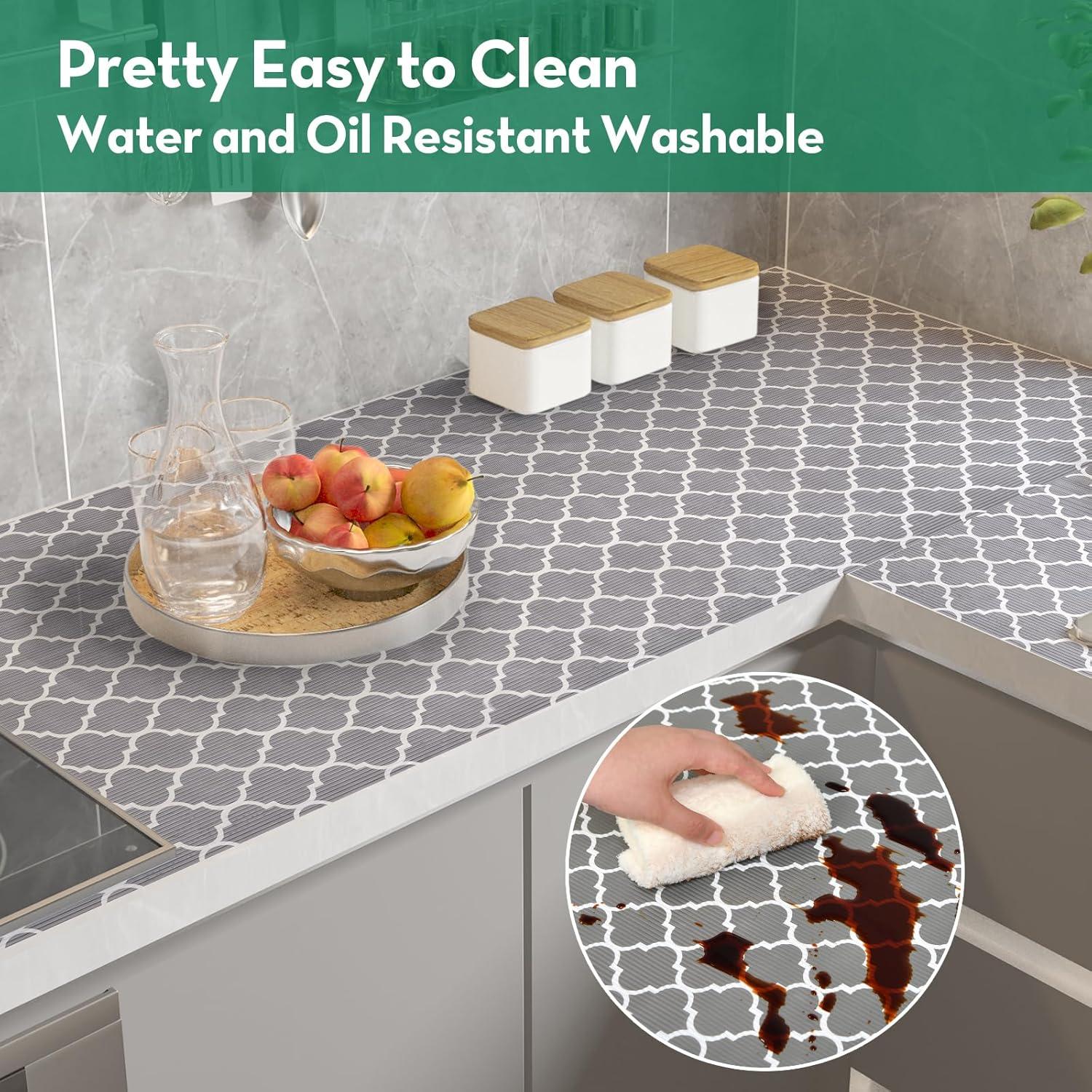 Forro Antideslizante de Estante y Cajón CLENAT 30x300 cm Gris