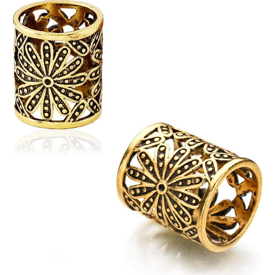 Joyci 3 Hebillas de Bufanda para Mujeres Metal Dorado Vintage