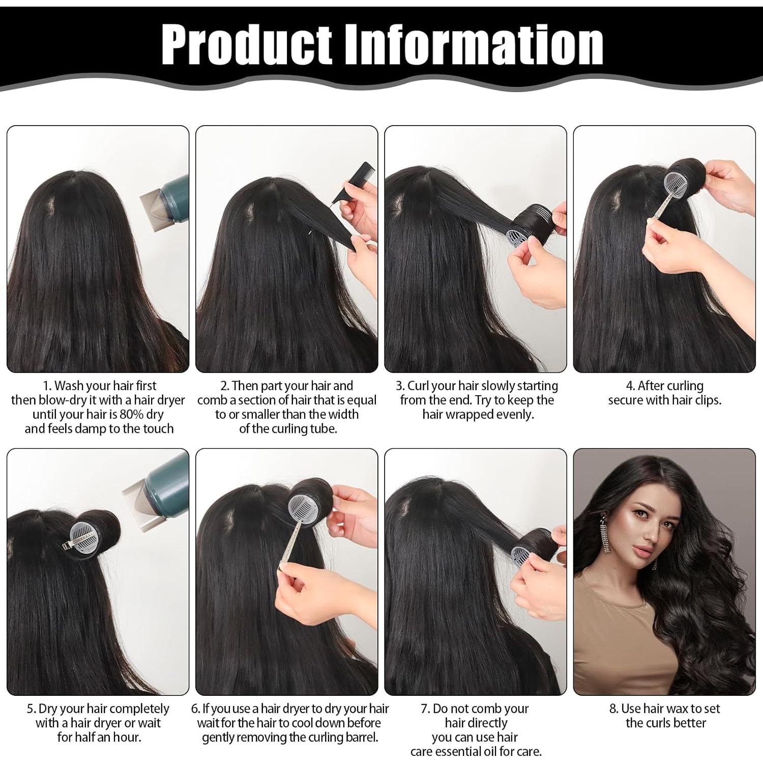 Juego de Rulos Autoadhesivos Obeoby - 50 Piezas en 4 Tamaños