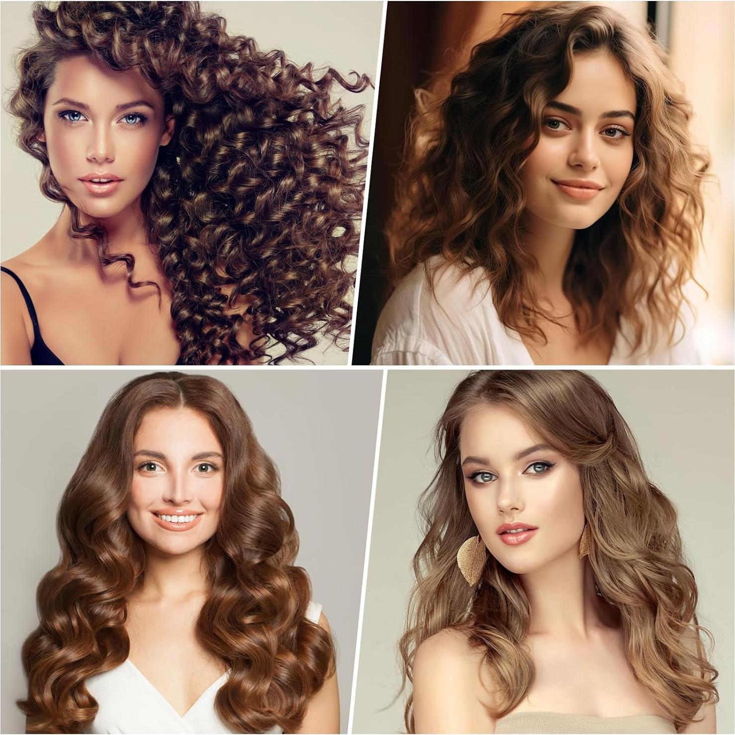 Juego de Rulos Autoadhesivos Obeoby - 50 Piezas en 4 Tamaños