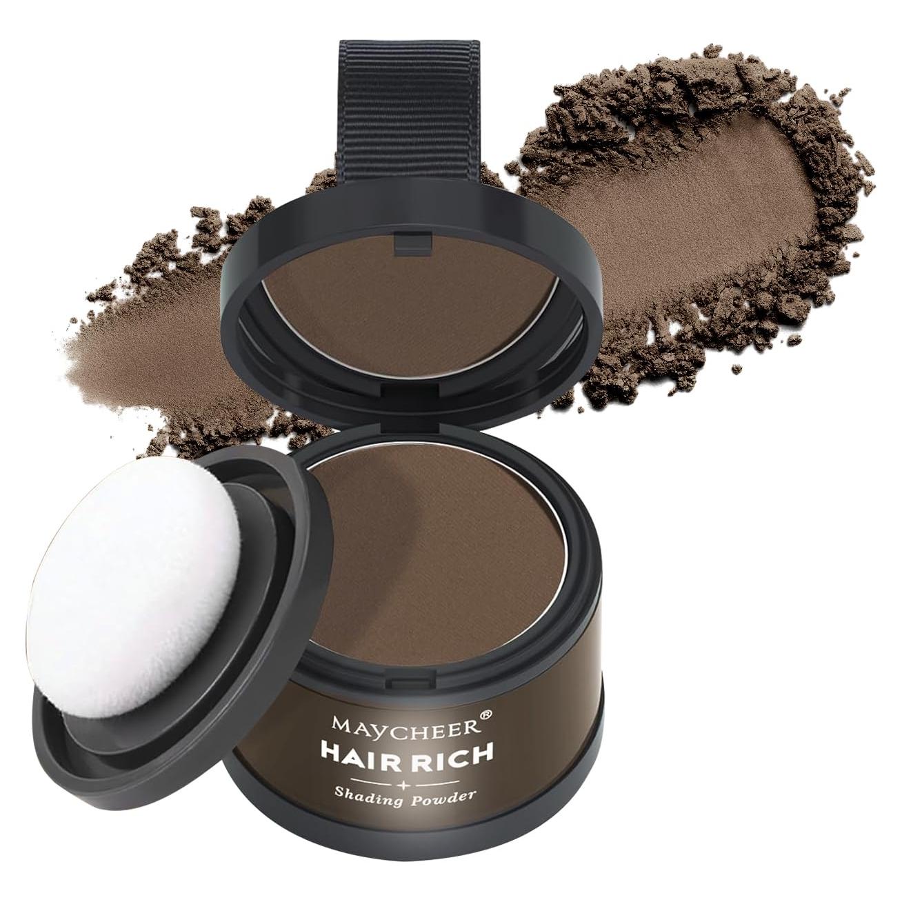 Polvo de Sombra para Línea de Cabello Maycheer 40g Marrón Oscuro