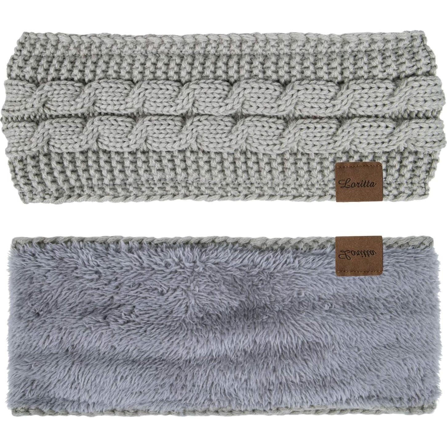 Diademas de Invierno Loritta 4 Pack Fleece Suave para Mujeres