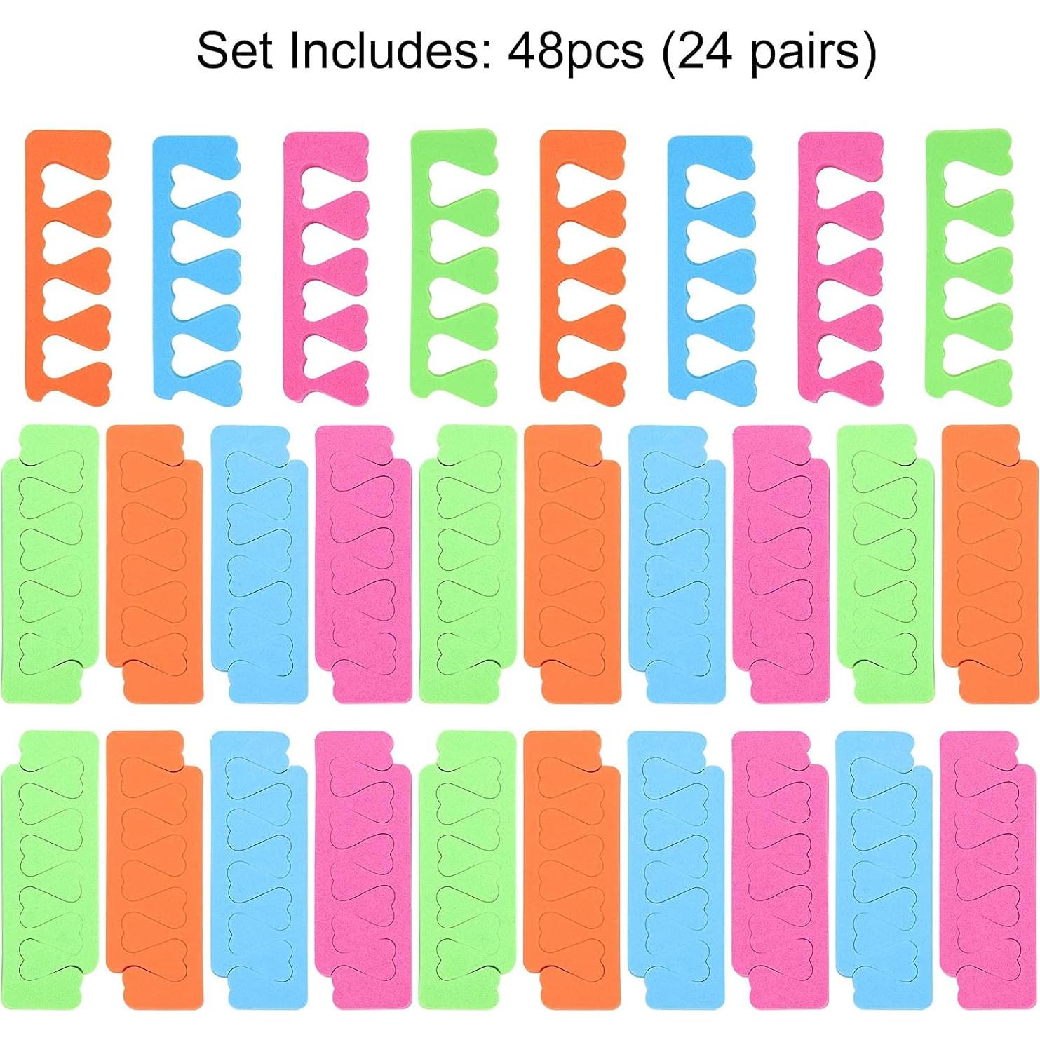 Set de 48 Separadores de Dedos de Esponja Tecbeauty para Pedicura