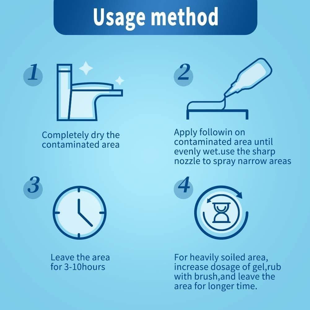 Gel Quitamohos LURONGDA 148 ml - Limpiador Efectivo para Baños