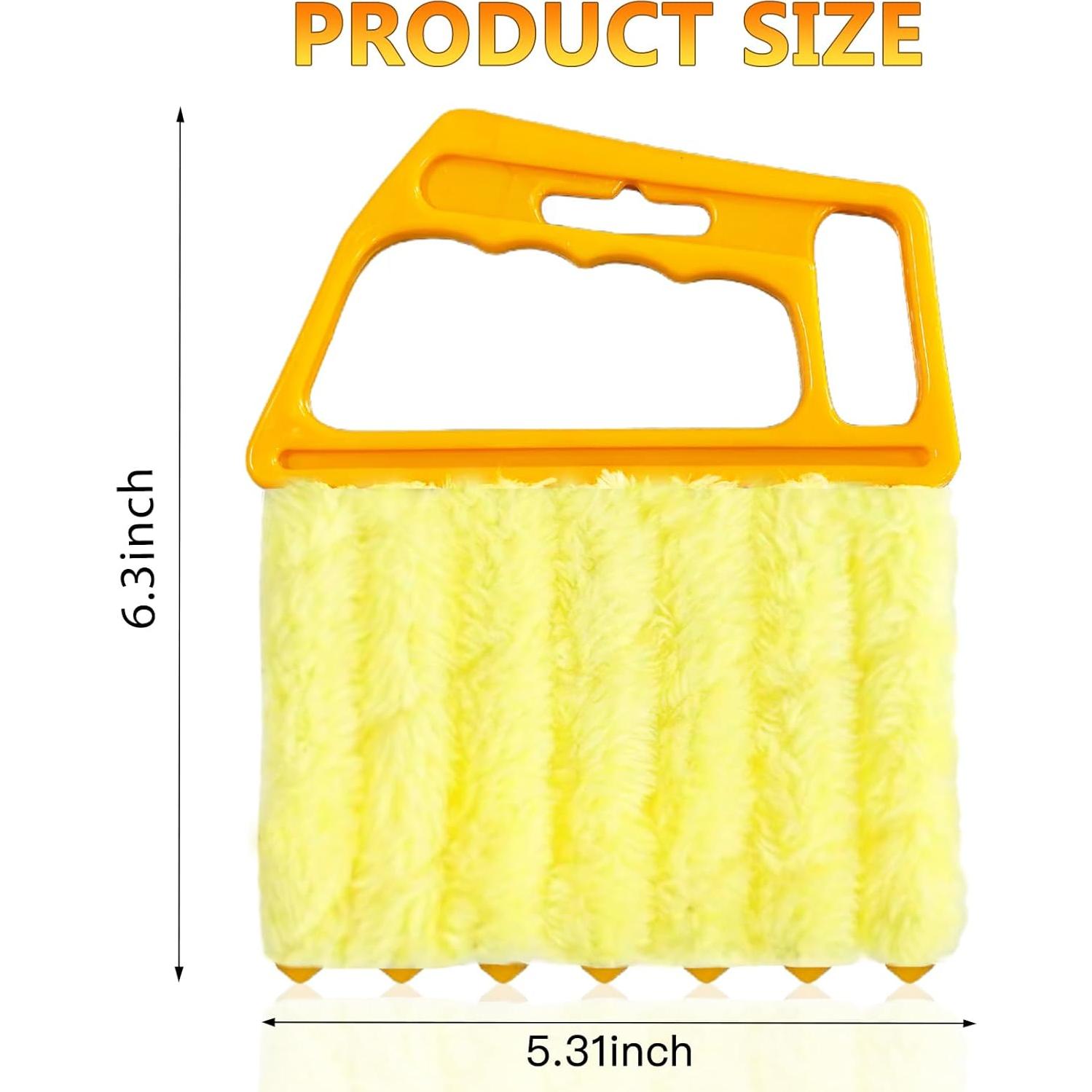 Cepillo de Limpieza de Persianas AOCEAN 2 Pcs 7 Dedos