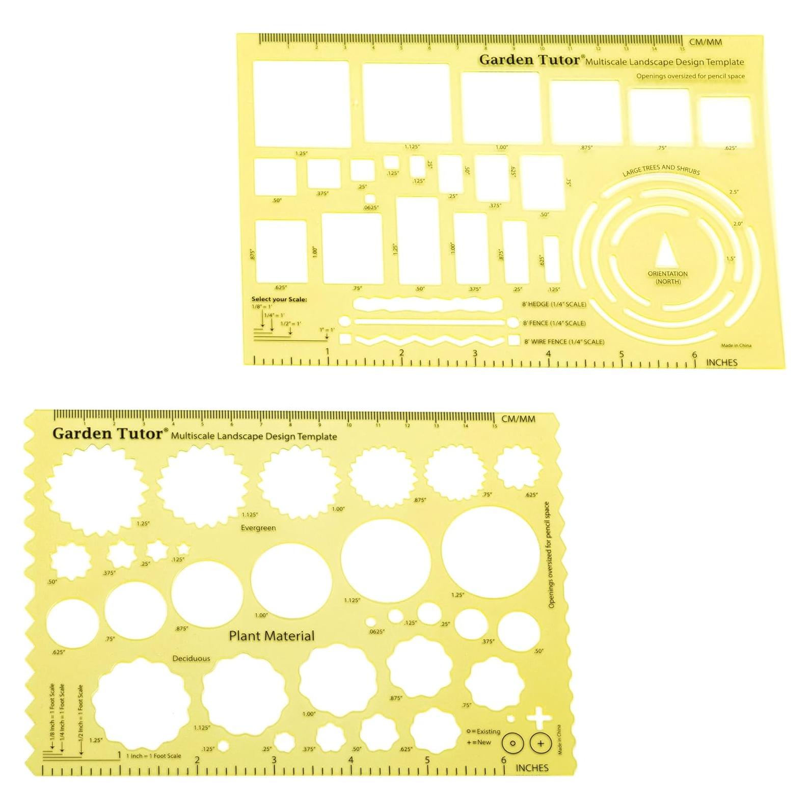 Plantillas de Diseño de Jardines Garden Tutor - 2 Herramientas
