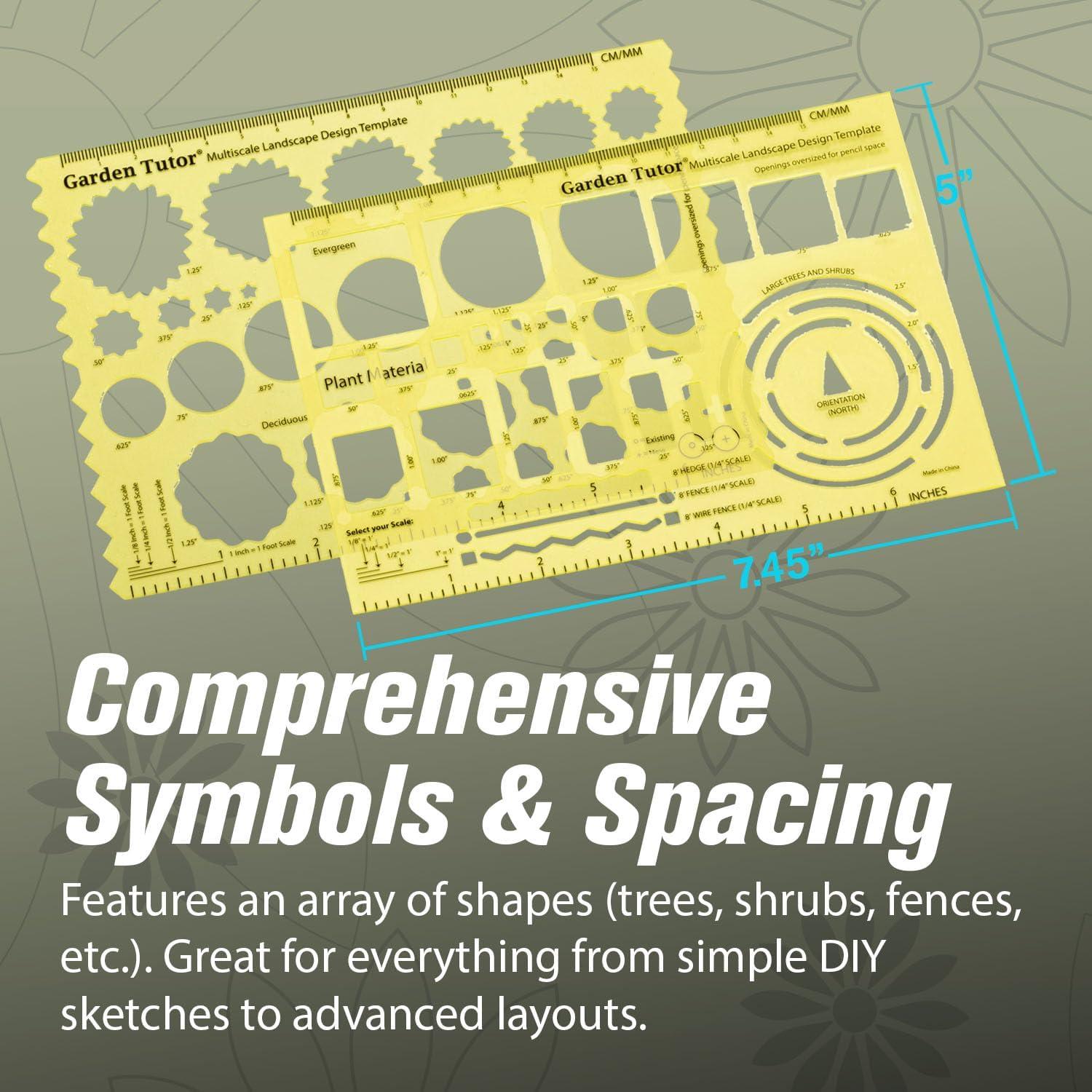 Plantillas de Diseño de Jardines Garden Tutor - 2 Herramientas