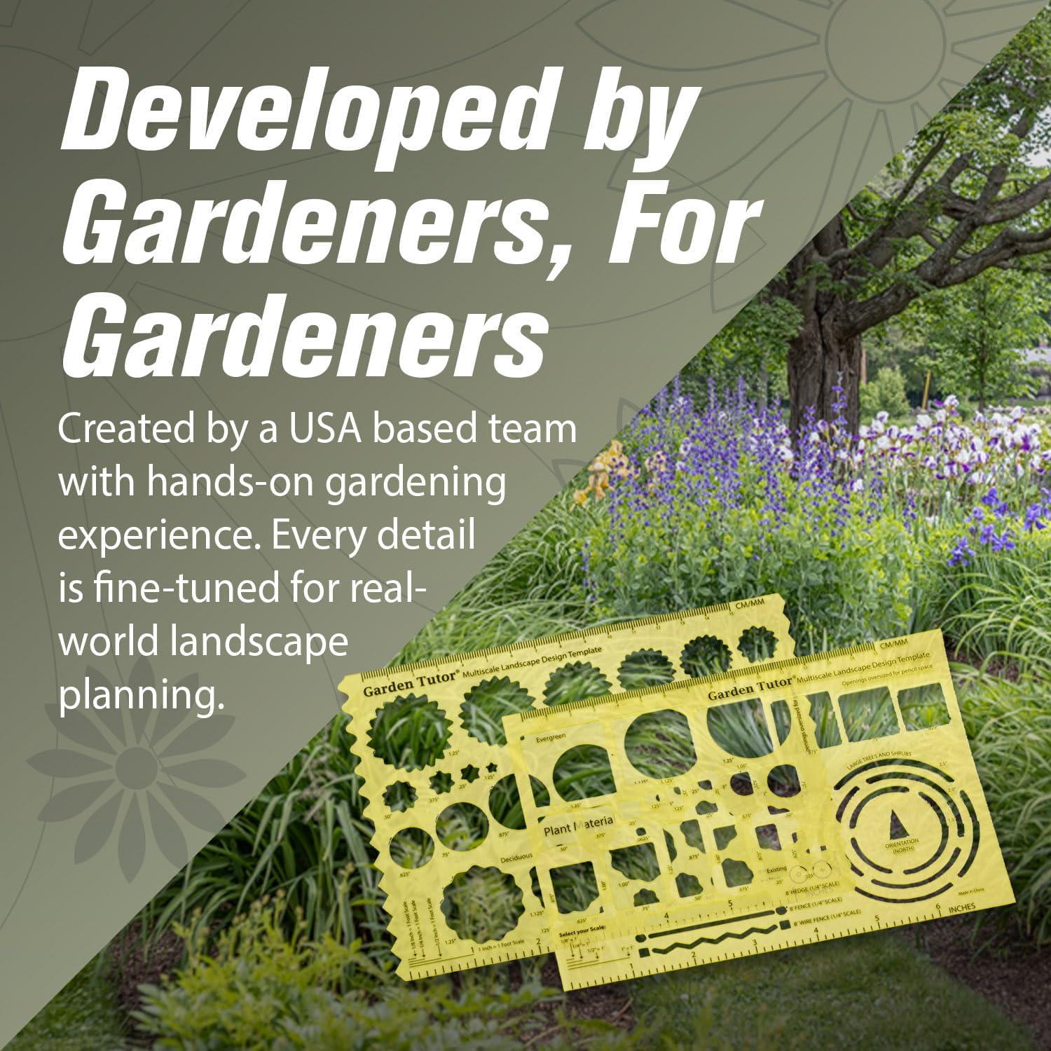 Plantillas de Diseño de Jardines Garden Tutor - 2 Herramientas