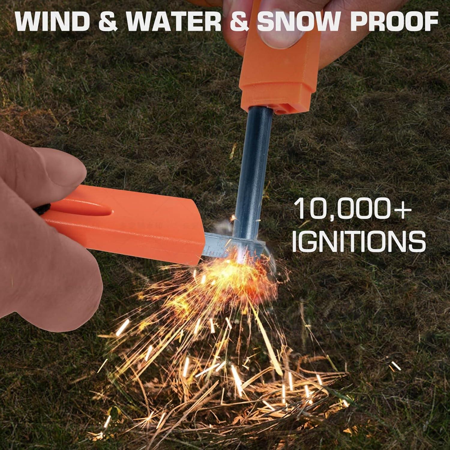 Kit de Encendido de Fuego VitarayX - Varilla de Magnesio y Yesca