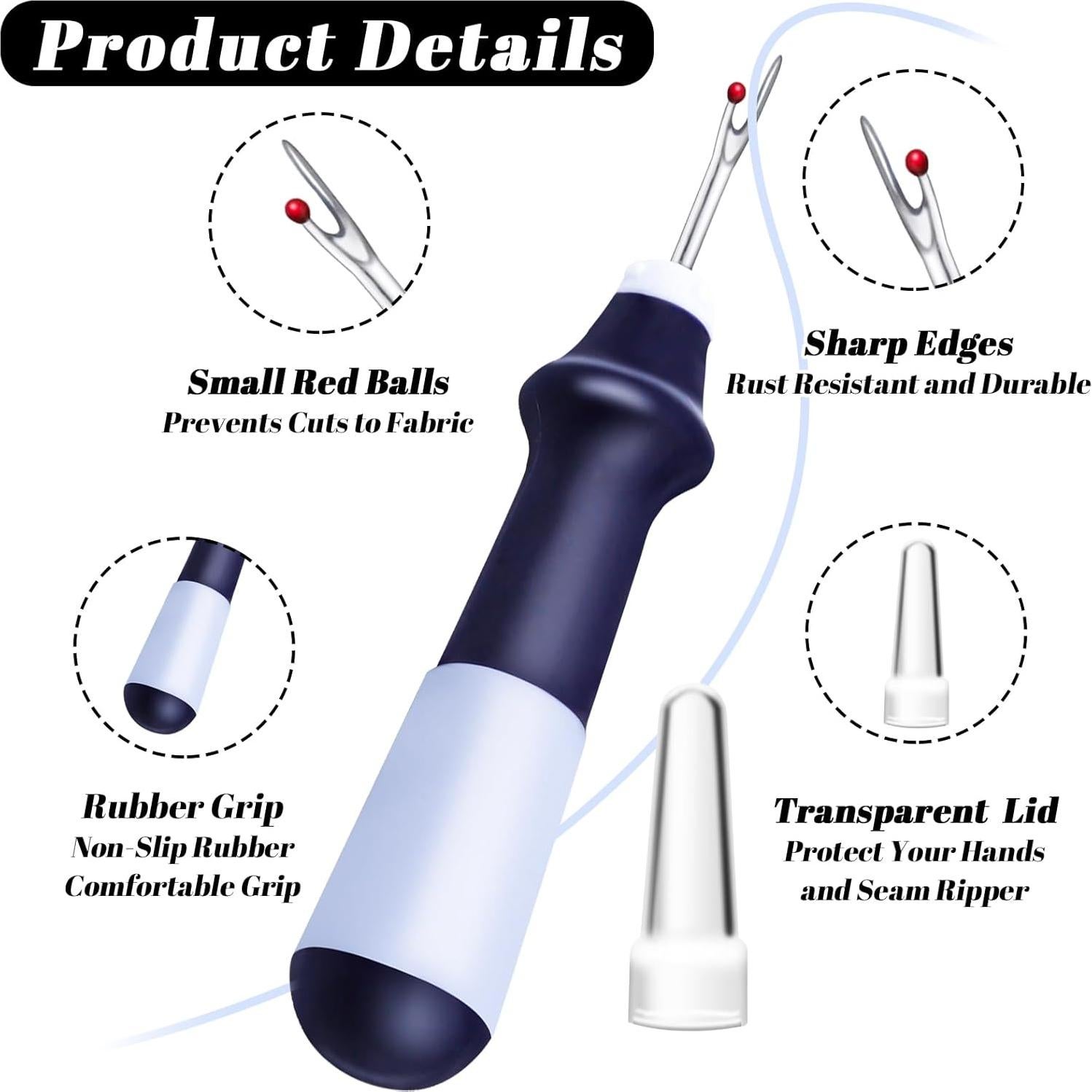 Desgarrador de Costura Aecsze 12.7 cm Azul con Mango Antideslizante