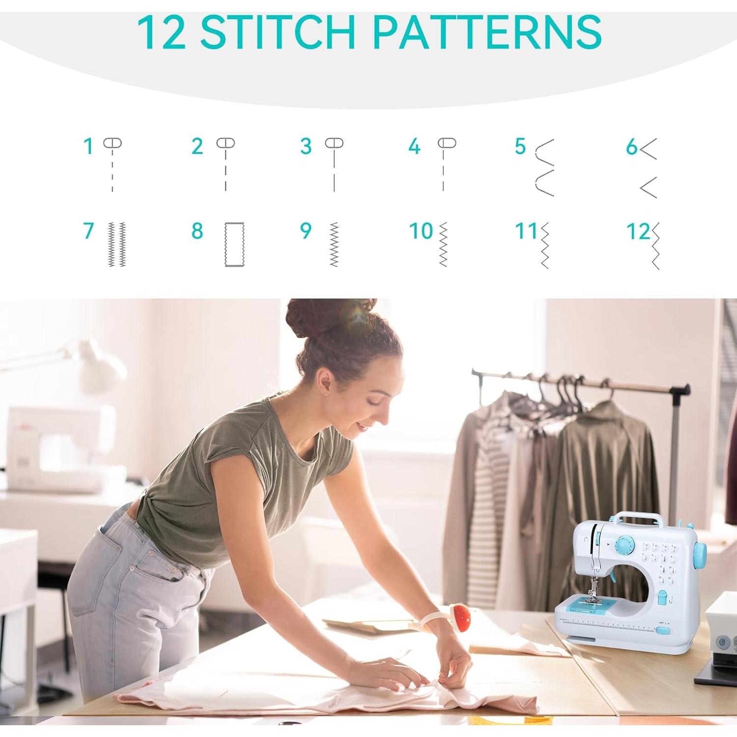 Mini Máquina de Coser Eléctrica Ninonly 2.35 kg Doble Velocidad