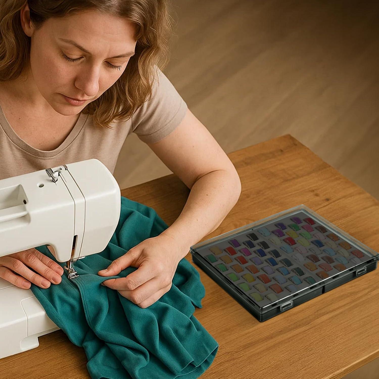 Caja organizadora de bobinas Xuerdon 66 piezas gris