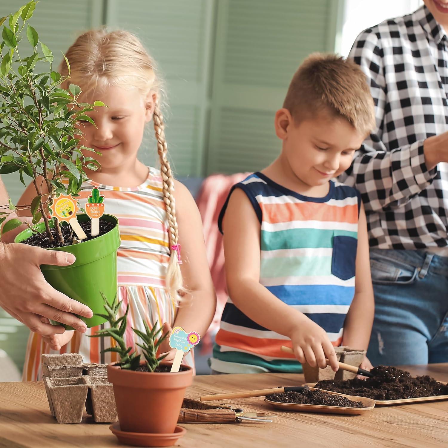 20 Etiquetas de Madera para Plantas WATINC - Jardinería