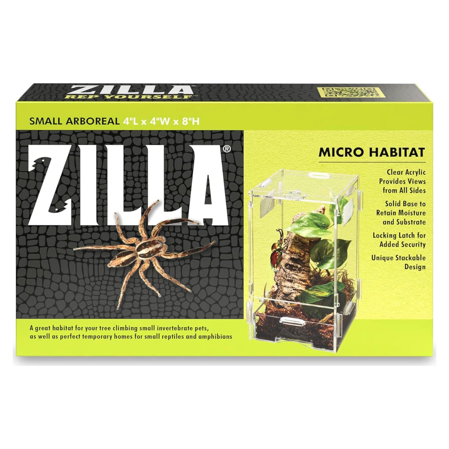 Terrario Zilla Micro Habitat Pequeño para Reptiles y Anfibios