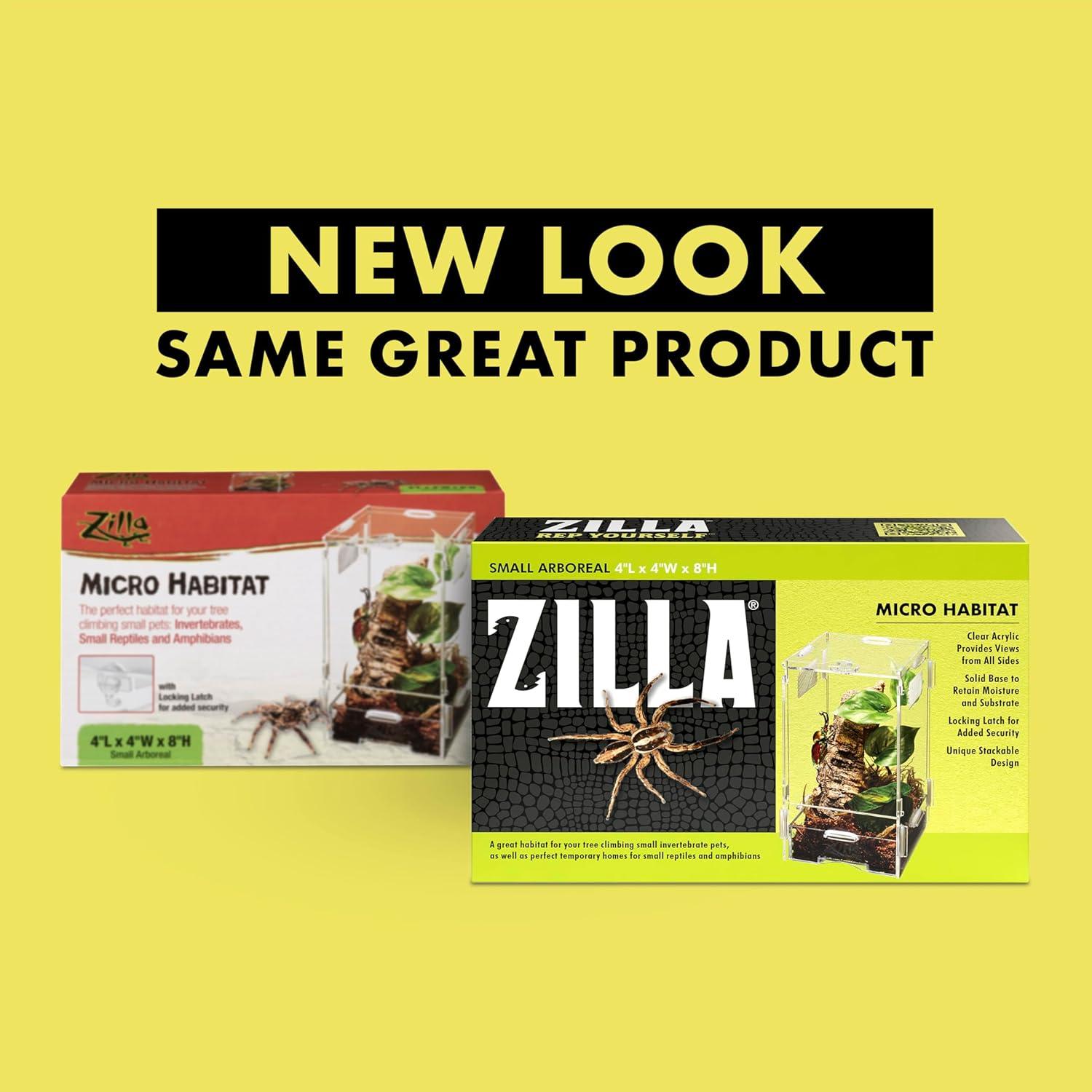 Terrario Zilla Micro Habitat Pequeño para Reptiles y Anfibios