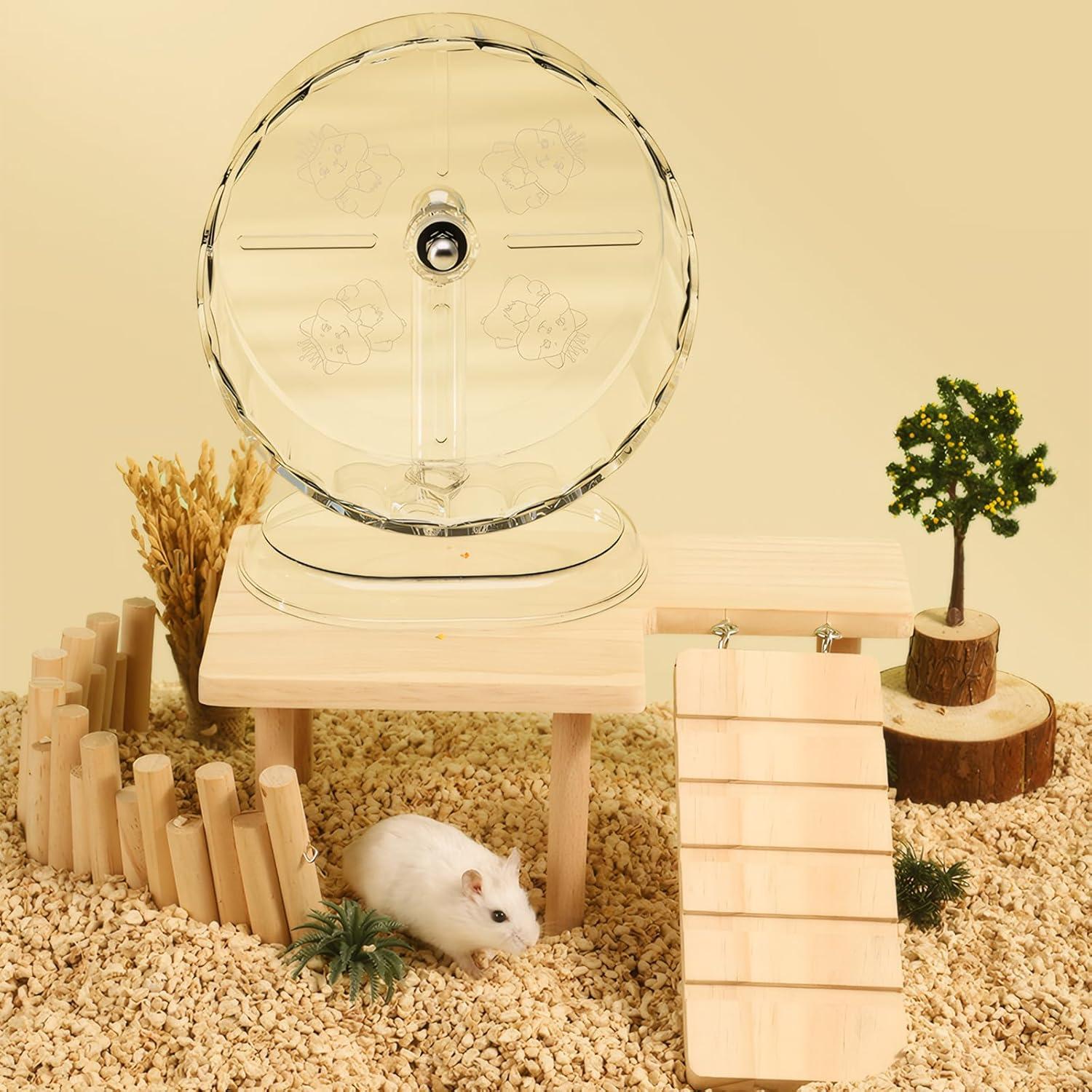 Rueda de Hámster Silenciosa Fanlahmtasy 18 cm Antideslizante