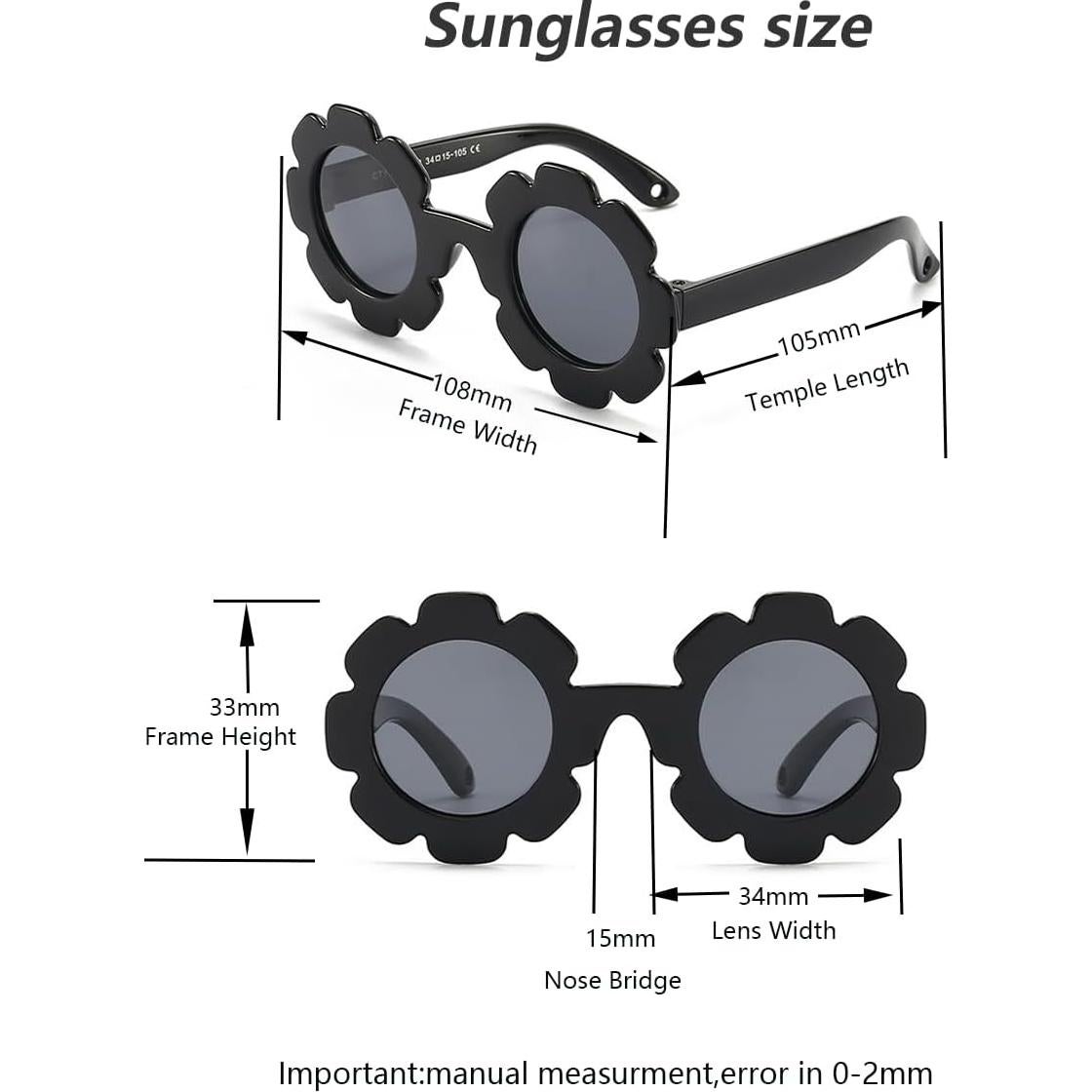 Gafas de sol polarizadas para bebés con correa ajustable