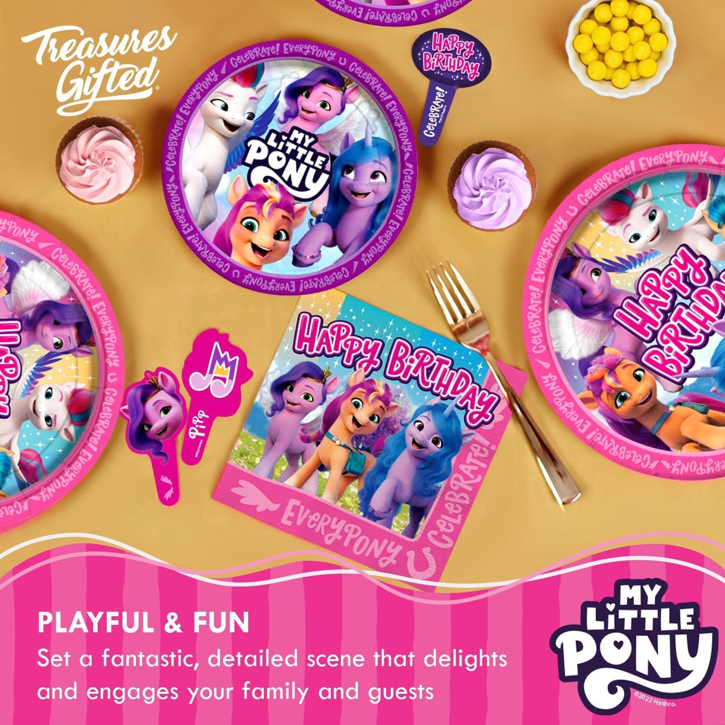 Suministros de Fiesta My Little Pony - Paquete de 12 Globos y Decoraciones