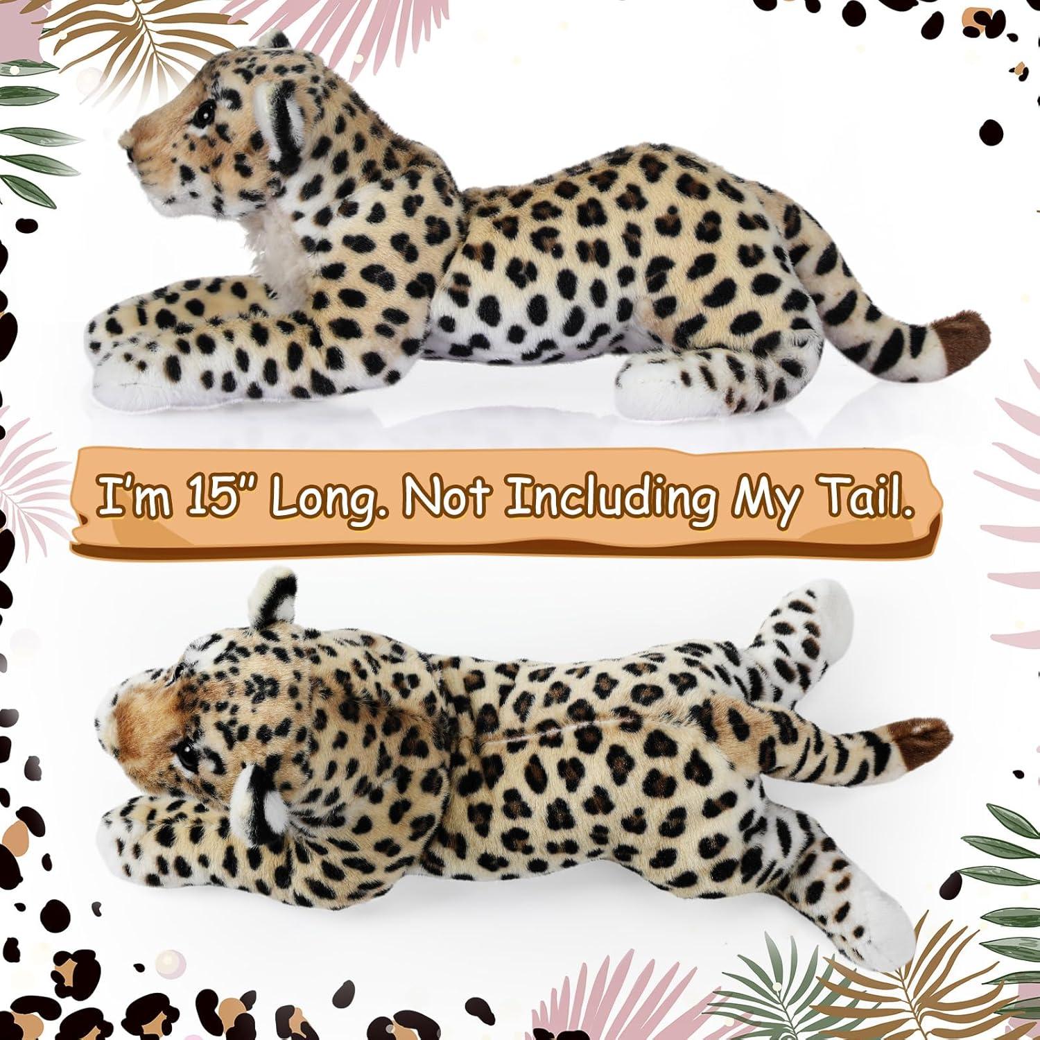 Peluche Leopardo RoundFunny 38 cm Juguete Infantil Regalo
