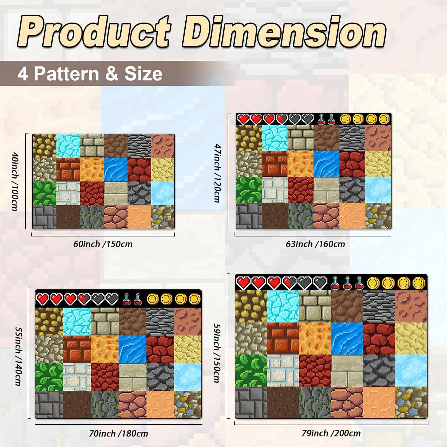 Alfombra de Juego Antideslizante Choosmile 1.40x1.78m Pixel