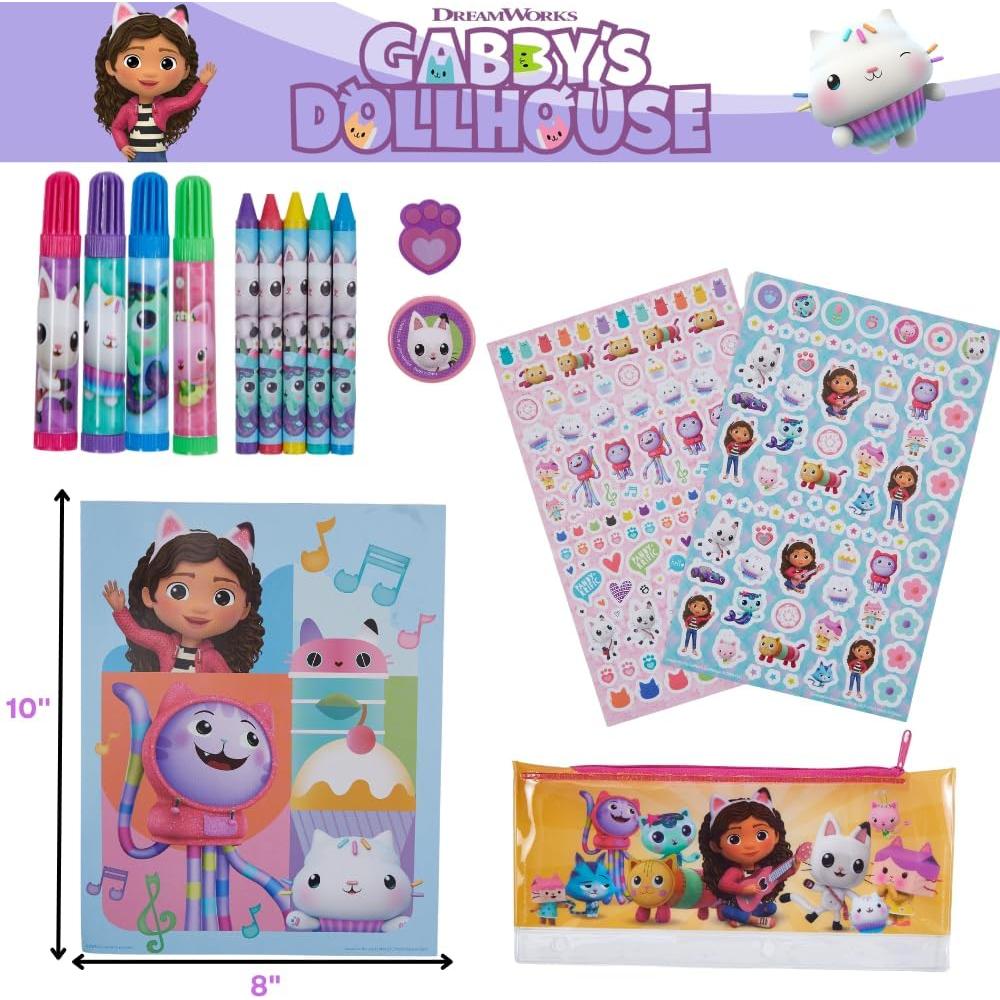 Set de Arte Gabbys Dollhouse 30 Pzs. con Estuche y Pegatinas