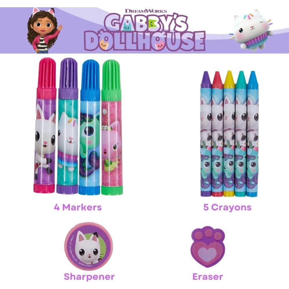 Set de Arte Gabbys Dollhouse 30 Pzs. con Estuche y Pegatinas