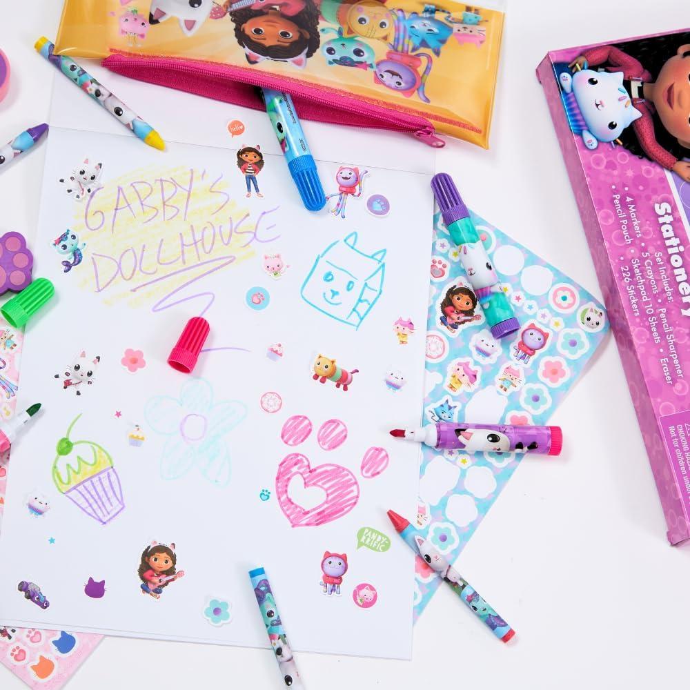 Set de Arte Gabbys Dollhouse 30 Pzs. con Estuche y Pegatinas